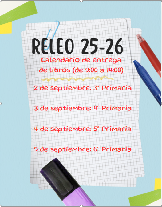 calendario devolución libros