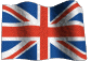 Bandera Inglesa en movimiento